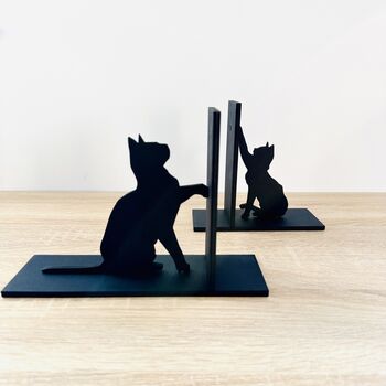 Cat With Kitten Eco Friendly Bookends, 3 of 3