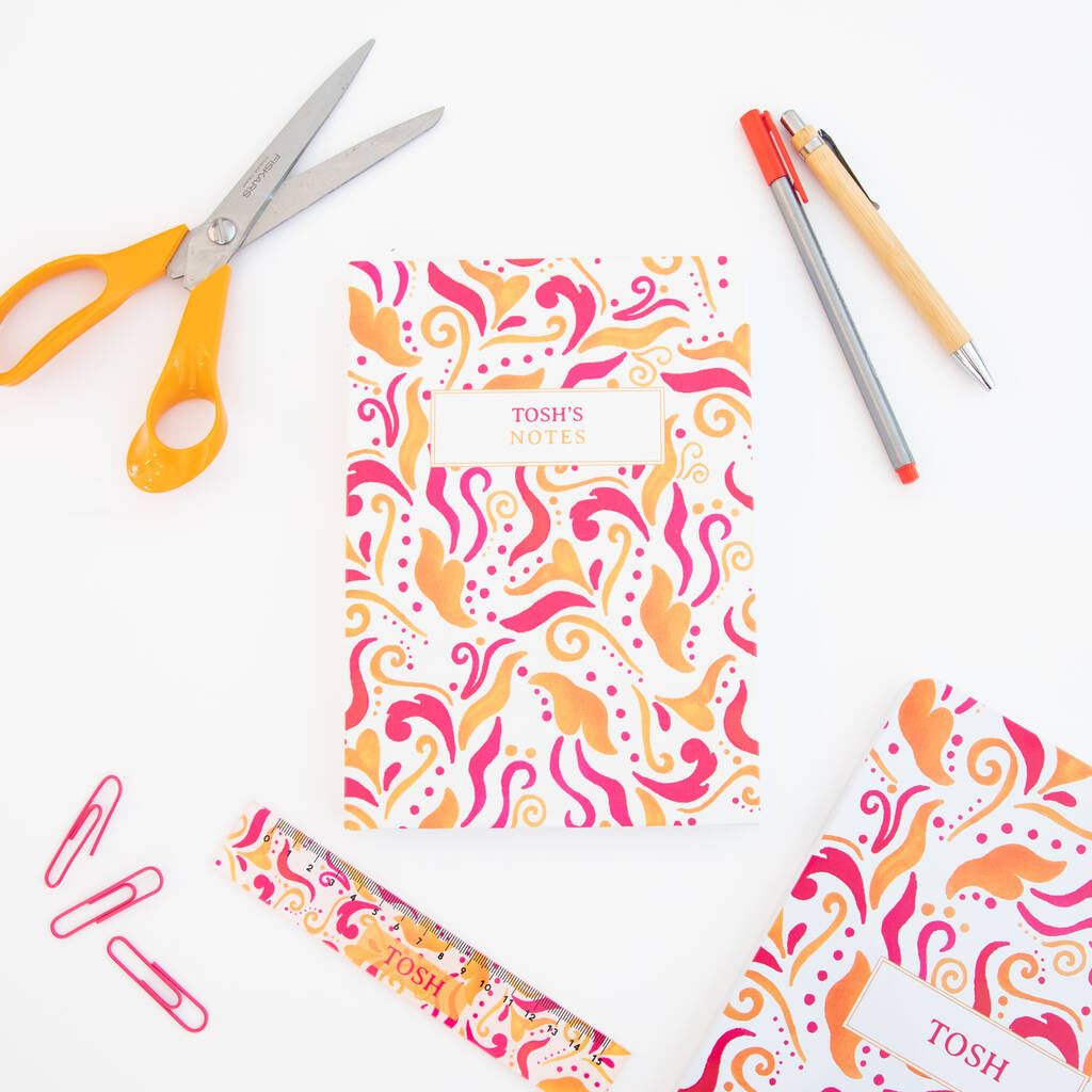 Personalised Paisley Stationary Tin Gift Set By Proper Goose