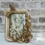 Cream And Gold Butterfly Photo Frame – 6x4 Inch Portrait, thumbnail 4 of 10