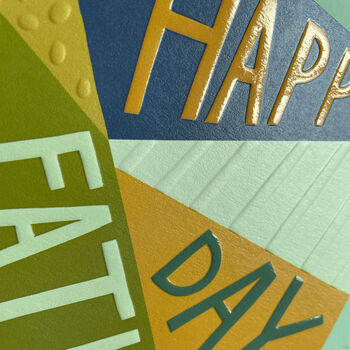 'Happy Father's Day' Geometric Card, 2 of 2