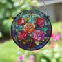 Roses Stained Glass Effect Suncatcher, thumbnail 2 of 5