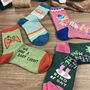 Funny Quotes Socks: Novelty Christmas Stocking Fillers, thumbnail 2 of 8