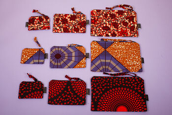 Small African Print Zip Pouch, 7 of 7