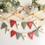 Handcrafted Wooden Christmas Tree Bunting Garland For Festive Home Decor, thumbnail 2 of 8