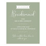Bridesmaid Personalised Gift Print, thumbnail 3 of 5