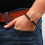 Men's Personalised Clasp Infinity Bead Bracelet, thumbnail 1 of 6
