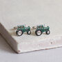 Green Tractor Cufflinks, thumbnail 1 of 6