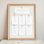 Blossom Foiled Wedding Table Plan Cards, thumbnail 1 of 2