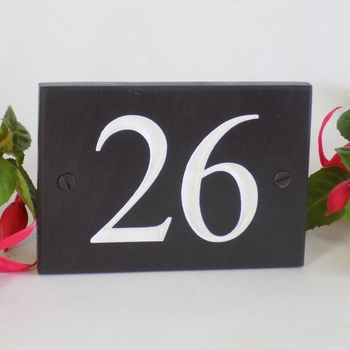 Personalised Slate House Number Signs, 3 of 11