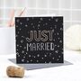 'Just Married' Greeting Card, thumbnail 1 of 3