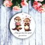 Personalised Cute Animal Couple Otter Decoration, thumbnail 1 of 2