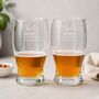 Personalised Dad To Be Pint Glass For New Dad, thumbnail 1 of 11