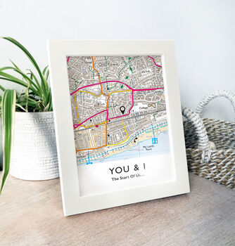 Favourite Place Personalised Framed Map Print, 6 of 11