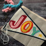 Cross Stitch Joy Pennant Craft Kit, thumbnail 1 of 1