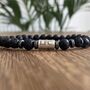Men's Liverpool Fc Fan Beaded Lava Rock Bracelet, thumbnail 1 of 4