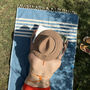 Personalised Beach Towel, 2nd Wedding Anniversary Gift Set, thumbnail 4 of 7