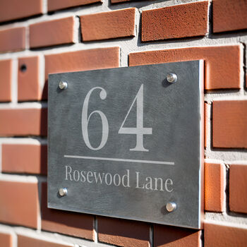 Personalised Large Number Slate House Sign, 2 of 4