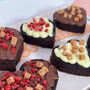 Heart Shaped Letterbox Brownies, thumbnail 2 of 3