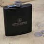 Personalised Stainless Steel Hip Flask, thumbnail 6 of 8