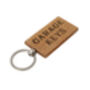 Bramble Farm 'Garage Keys' Rectangular Oak Keyring, thumbnail 3 of 4