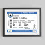 Personalised Football Ticket Wedding Print, thumbnail 3 of 7