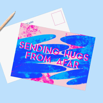 Sending Hugs From Afar Postcard, 3 of 3