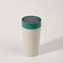 Circular Leakproof And Lockable Reusable Cup 12oz Green, thumbnail 4 of 7