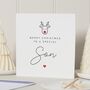 Personalised Rudolph Christmas Card For Son, thumbnail 1 of 7