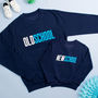 Old School New School Father And Son Sweatshirts, thumbnail 1 of 2