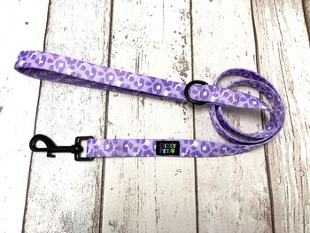 Lilac Leopard Dog Harness, 3 of 5