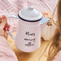 Personalised Enamel Coffee Pot, thumbnail 1 of 3