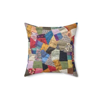 Vibrant Patchwork Sari Cushion Cover Handmade In India, 8 of 11