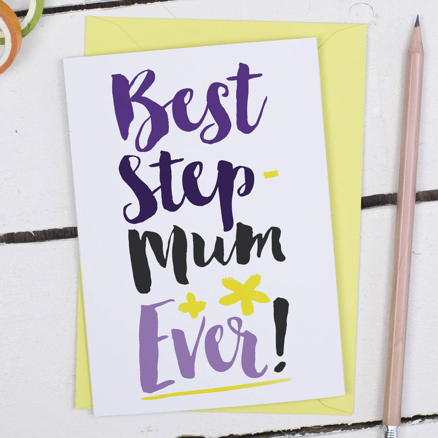 Best Step Mum Ever Mother s Day Card By Alexia Claire