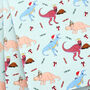 Dinosaur Christmas Dinner Wrapping Paper, thumbnail 1 of 2