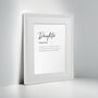 Personalised Daughter Family Keepsake Framed Print, thumbnail 2 of 10