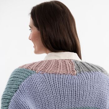 Hannah Chunky Cardigan Easy Knitting Kit, 5 of 11