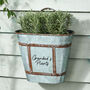 Personalised Vintage Effect Planter With Handle, thumbnail 1 of 6
