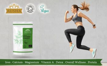 Ausha Organic Moringa Leaf Powder 1kg Immunity Energy, 8 of 9