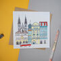 Prague Cityscape Card, thumbnail 1 of 2
