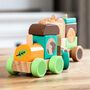 Personalised Woodland Animal Train Set Gift For Christening Baptism, thumbnail 2 of 4