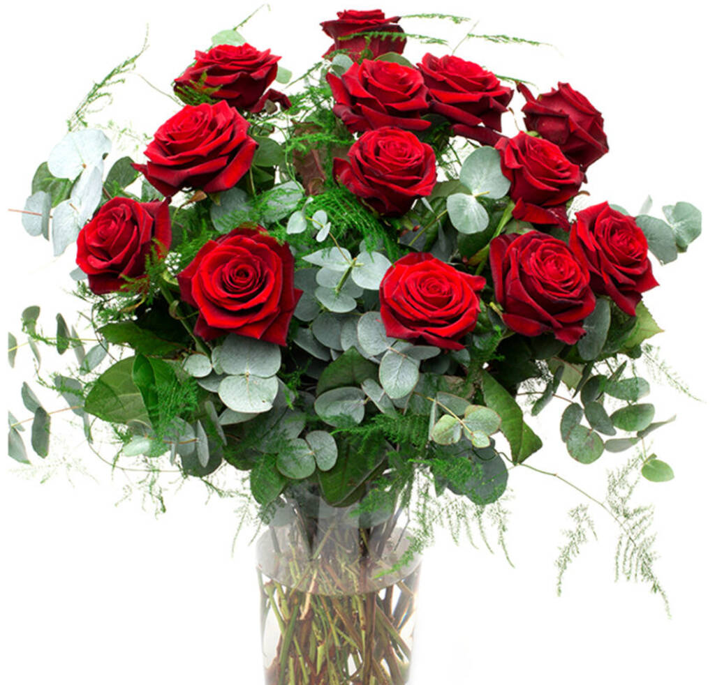 Grand Prix Red Roses Valentine's Day 12 Stems