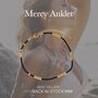 Mercy Black Rope Anklet 18k Gold Plated Titanium, Tarnish Free, Hypoallergenic + Waterproof, thumbnail 2 of 6