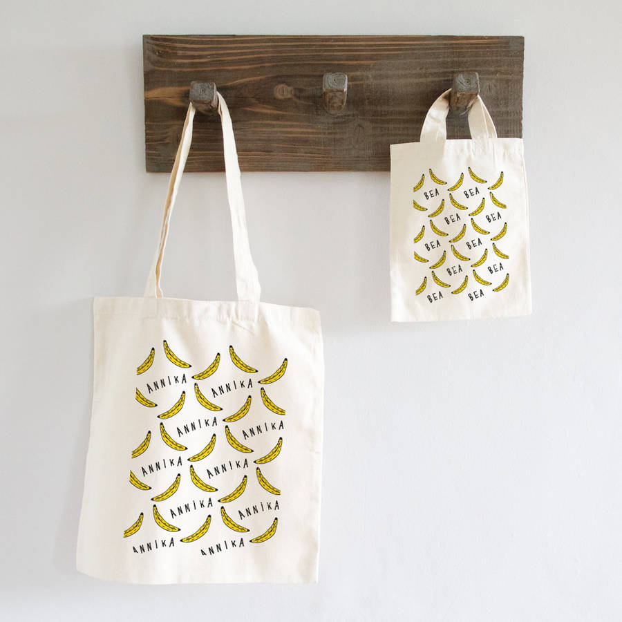 Personalised Banana Pattern Bag By So Close