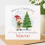 Personlised Elf Christmas Card, thumbnail 2 of 2