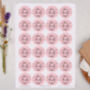 Hen Party Botanical Circle Sticker Sheet, thumbnail 3 of 4