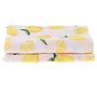 Muslin Square Baby Shower Burp Cloth Lemon Set Of Three, thumbnail 3 of 5