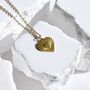 Twisted Heart Necklace Gift For Her 18 K Gold, thumbnail 1 of 5