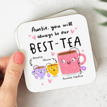 'Auntie Our Best Tea' Personalised Mug, 2 of 2