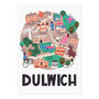 Dulwich Illustrated London Map, thumbnail 2 of 6