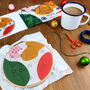 Abstract Christmas Embroidery Kit, thumbnail 3 of 7